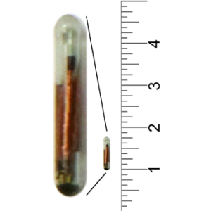 8mm x 1.4mm Bio Glass ISO PIT tag Microchip